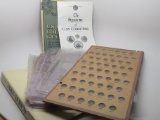 Assorted Coin Supplies used, no coins, includes Wayte Raymond US Half Dime board, 22 Vinyl 2x2 pages