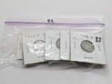 Silver Mix: 6 Mercury Dimes (19D, 27D, 34, 39S, 44DS), Roosevelt 58D Unc, 2 Canada (10 Cent 1885, 5