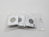 16 Silver Quarters, avg AG-G: 13 Barber (2-1892, 94, 95, 99, 2-00, 04, 06D, 2-07, 08-O, 15D), 3 Stan