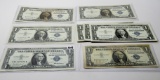 8-$1 Silver Certificates 1957, 3 Unc (2 have 