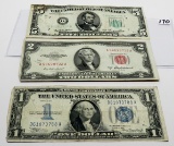 Currency Mix: $1 Silver Certificate 1934 
