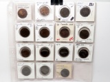 15 Canada Cents (ungraded by us): 1859, 59/8, 76, 82, 84, 86, 88, 90H, 91 LB LL, 92, 93, 94, 95, 98H