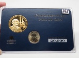Presidential Proof Set in holder includes Washington Medal & $, American Mint