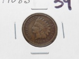 Indian Cent 1908S Fine, better date