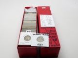 65 Buffalo Nickels in 2x2's & box, 1920-1937S, 16 dates, unsearched or graded by us