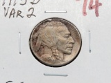 Buffalo Nickel 1913D Type 2 EF, better date