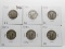 6 Standing Liberty Quarters AG-G: 1925, 26, 28PS, 29S, 30