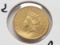 1854 Indian Head Princess Gold $ EF Details Type 2, Partial reverse hole, Bent