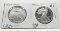 2 American Silver Eagle $ 2004-W CH BU & Gem PF