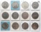 12 Eisenhower $ in vinyl pg, up to Unc: 1971PD, 71S Silver 40%, 72PD, 74PD, 76PD, 77D, 78PD
