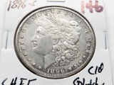 Morgan $ 1896S CH EF cleaned splotchy, better date
