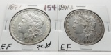 2 Morgan $: 1891 EF ?clea, 1891S EF
