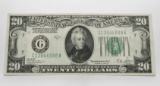 $20 FRN 1928B Chicago SN G13944588A, EF