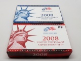 2-2008 US Proof Sets-1 Silver, 1 Clad