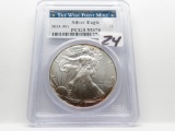 2013-W American Silver Eagle $ PCGS MS70 (Litely toned)