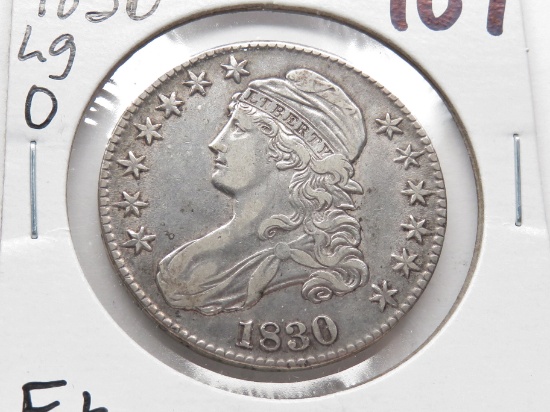 Capped Bust Half $ 1830 Large 0, F+