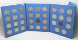 Whitman Franklin Half $ Album most circ, Total 33 Coins, 1948-1963 (no 55, 62)
