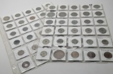 60 World Coins in vinyl pgs, 1876 & up: Germany, India, UK, France