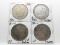 4 Silver Morgan $: 1884 AG, 21 AU polished, 21D EF clea problems, 21S VF ?toning