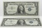 2-$1 Silver Certificates CH CU: 1957A, 1957B