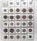 30 World Coins, assorted countries few silver, 1870-1964