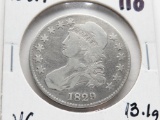 Capped Bust Half $ 1829 VG, 13.1gm