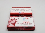 2 US Silver Proof Sets 2008 & 2009