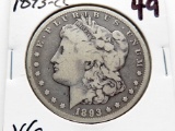 Morgan $ 1893CC VG better date