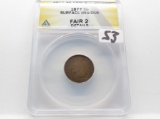 Indian Cent 1877 ANACS Fair 2 Details Surface Residue KEY DATE