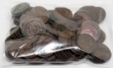 100 Indian Cents, mixed dates, avg circ