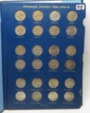 Whitman Jefferson Nickel Album 1938-2000D, 72 Coins, better than avg grades, up to Unc