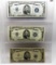 3-$5 Silver certificates avg F: 1934C, 1934D, 1953A