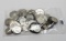 Silver Mix 4 War Nickels; 8 Mercury dimes; 45 Roosevelt; 1 Barber Quarter; 13 Washington