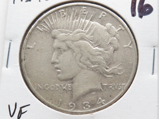 Peace $ 1934S VF better date