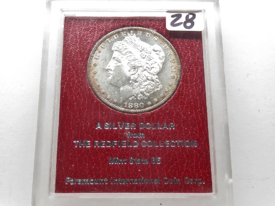 Morgan Silver $ 1880-S Paramount Int. CH Mint State Redfield Collection