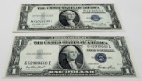 2-$1 Silver Certificates Unc 1935E
