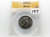 Susan B Anthony $ 1979-P Wide Rim ANACS MS64