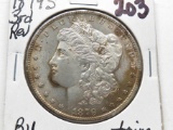 Morgan $ 1879S 3rd rev BU toning, nearly mark-free