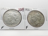 2 Peace $: 1926S F, 1935S F