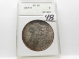 Morgan Silver $ 1883-O ANACS MS64