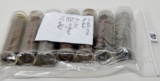 353 Lincoln Cents in tubes marked: 50-1939S, 230 Wheat, 73 Steel