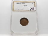 Lincoln Cent 1909-S VDB PCI CH Very Fine KEY DATE