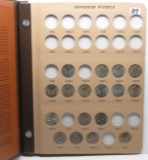 Dansco Jefferson Nickel Album 1942-2002, 126 Coins UNC, BU, Proof, dt/mm unchecked, SUPER NICE