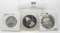 3 Silver Token Rounds: 2 -1961 Kansas (different), 1821-1971 Missouri