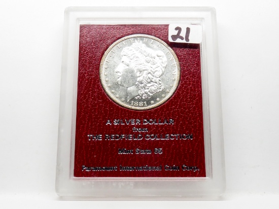 Morgan $ 1881S Redfield Collection MS, Paramount Intl Coin Corp