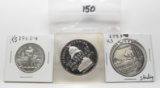 3 Silver Token Rounds: 2 -1961 Kansas (different), 1821-1971 Missouri
