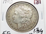 Morgan $ 1903 EF lightly toned better date