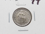 Seated Liberty Dime 1857-O VF