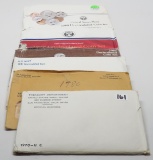 6 US Mint Sets: 1970, 1980 no envelope, 1981, 1985, 1987, 1988