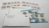 5+ US Mint Sets: 2-1970 +8 extra 1970 coins in cello, 1980, 1996 & 1997 in Capitol Plastic Holders